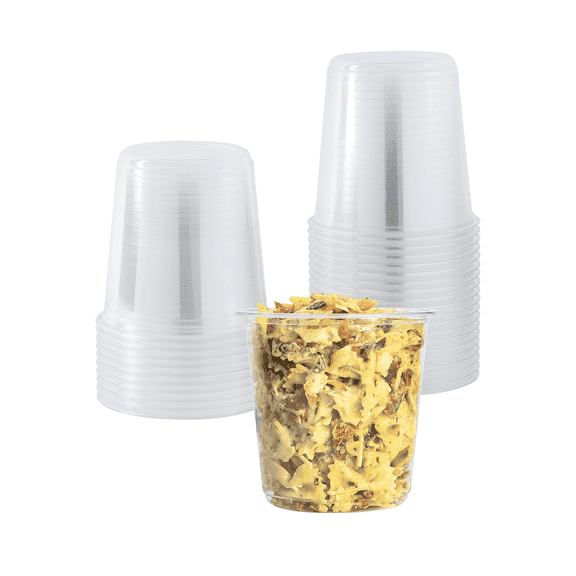 Karat [500 Pack - 24 oz] Deli Containers, Recyclable PP Food Containers, Plastic Deli Cups