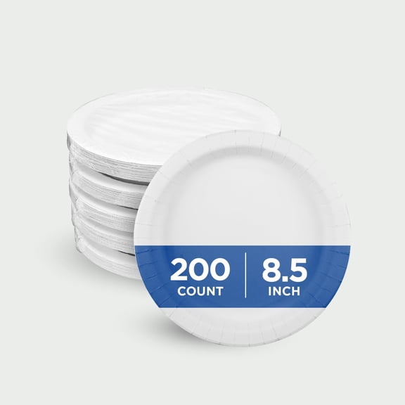 Karat 8.5" White Paper Plate - 200 pcs