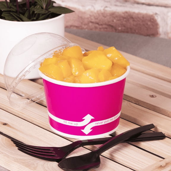 Karat 8oz Food Containers - Pink (95mm) - 1,000 ct
