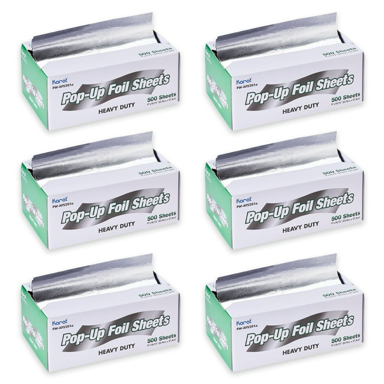 Karat 9 x 10.75 Heavy-Duty Pop-Up Aluminum Foil Sheets - 3,000 Sheets