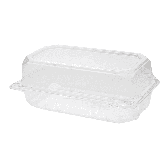 Karat 9" x 5" PET Plastic Hinged Containers - 250 ct