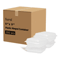 thumbnail image 1 of Karat 9"x 9" PP Hinged Containers - Case of 200 (FP-HC99PP-1C), 1 of 10