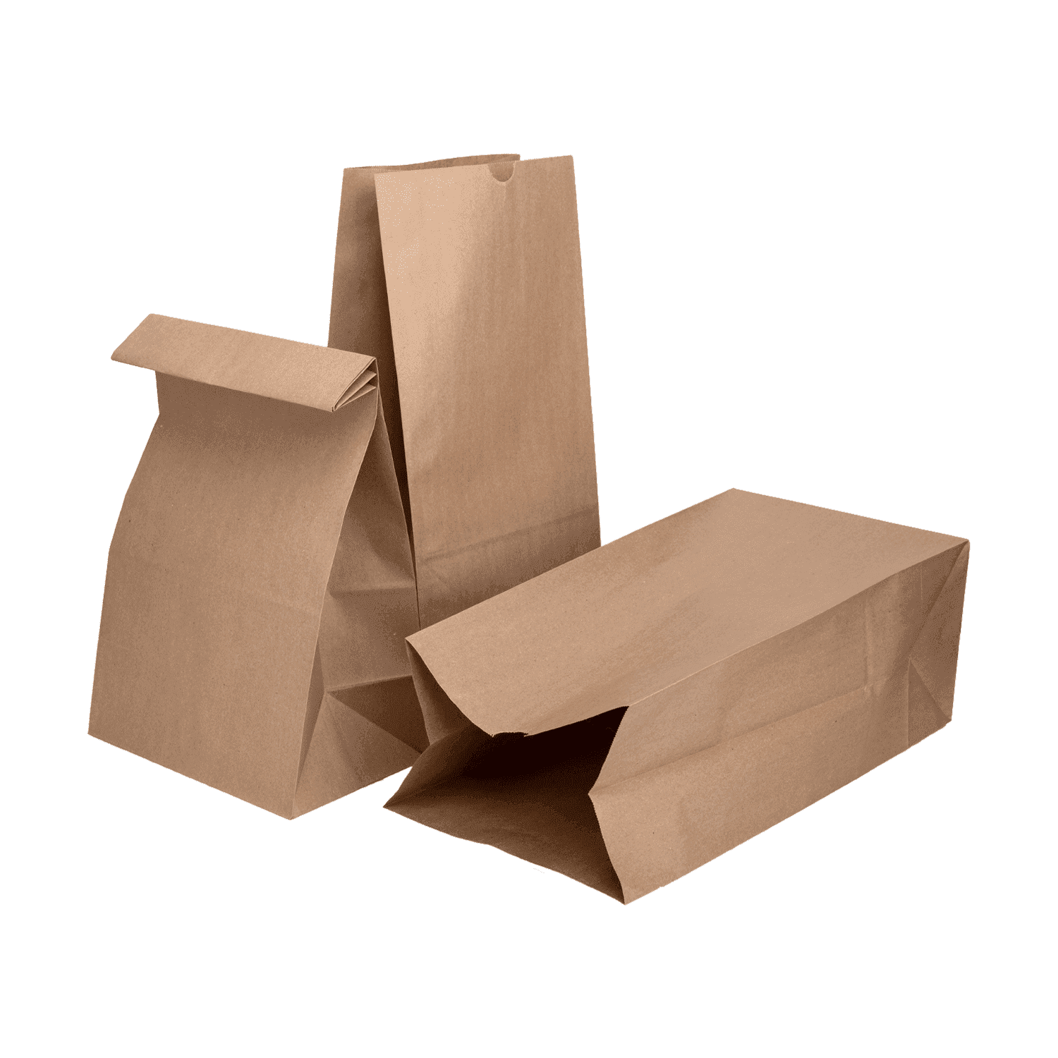 Karat Brown Paper Bags [20 lb - 500 ct] - Self-Standing Kraft Paper Lunch Bags, Reusable & Food Grade - Ideal for Small Business, Snacks, Popcorn, Party Favors & More