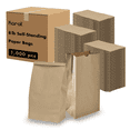 thumbnail image 1 of Karat Brown Paper Bags, 8 lb, 1,000 ct – Kraft Grocery, Lunch, and Takeout Bags, Bulk Pack, 1 of 13