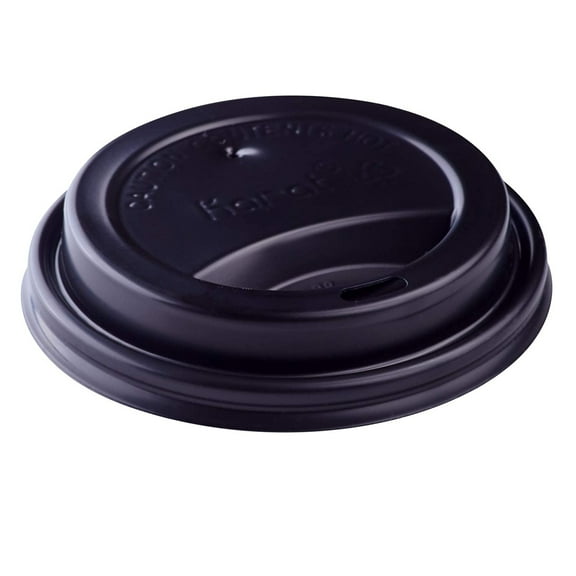 Karat C-KDL516B Sipper Dome Lid for Paper Hot Cups, Black, Case of 1000