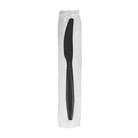 Karat Cafe Polypropylene Plastic Heavy Duty Disposable Knives, Black, 1000 Count