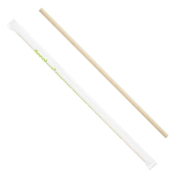 Karat Earth 10.25" Paper Jumbo Straw, Paper Wrapped - Kraft (1,200 ct)