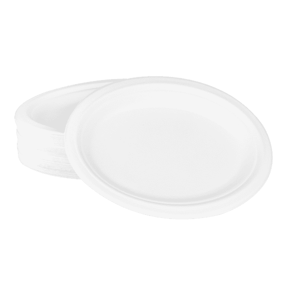 Karat Earth 10''x8'' Bagasse Oval Plates - 500 ct