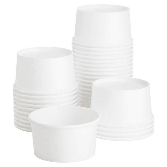 Karat Earth 4 oz Eco-Friendly Paper Portion Cup - White - 1000 ct