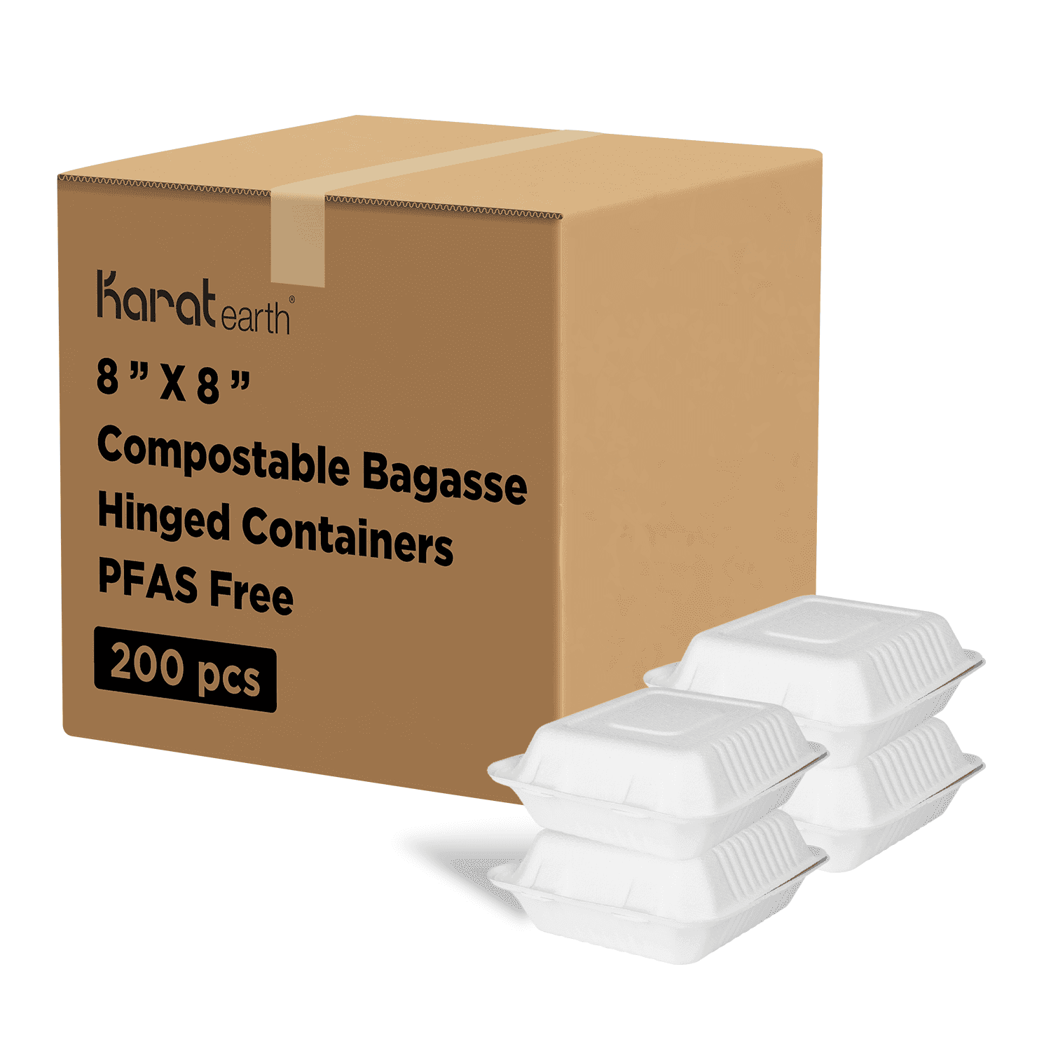 https://i5.walmartimages.com/seo/Karat-Earth-8-x8-PFAS-Free-Compostable-Bagasse-Hinged-Containers-200-ct_9ae2eb4a-5423-4bfc-8dd2-2298b800b8f6.00ede3ca6be4c4160ffa3c0436049c2e.png