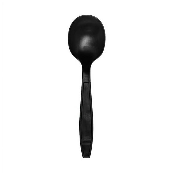 Karat Earth Heavy Weight Bio-Based Soup Spoons - Black - 1000 pcs