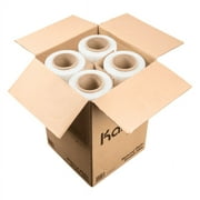 Karat Hand Wrap Stretch Film - 18 inch x 1500 ft - Secure Packaging with 80 Gauge Stretch Wrap Roll, Flexible and Durable Plastic Packing Wrap - Case of 4 Rolls