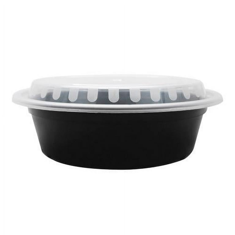 Karat - IM-FC4032B - 32 oz Black Takeout Food Container & Lid