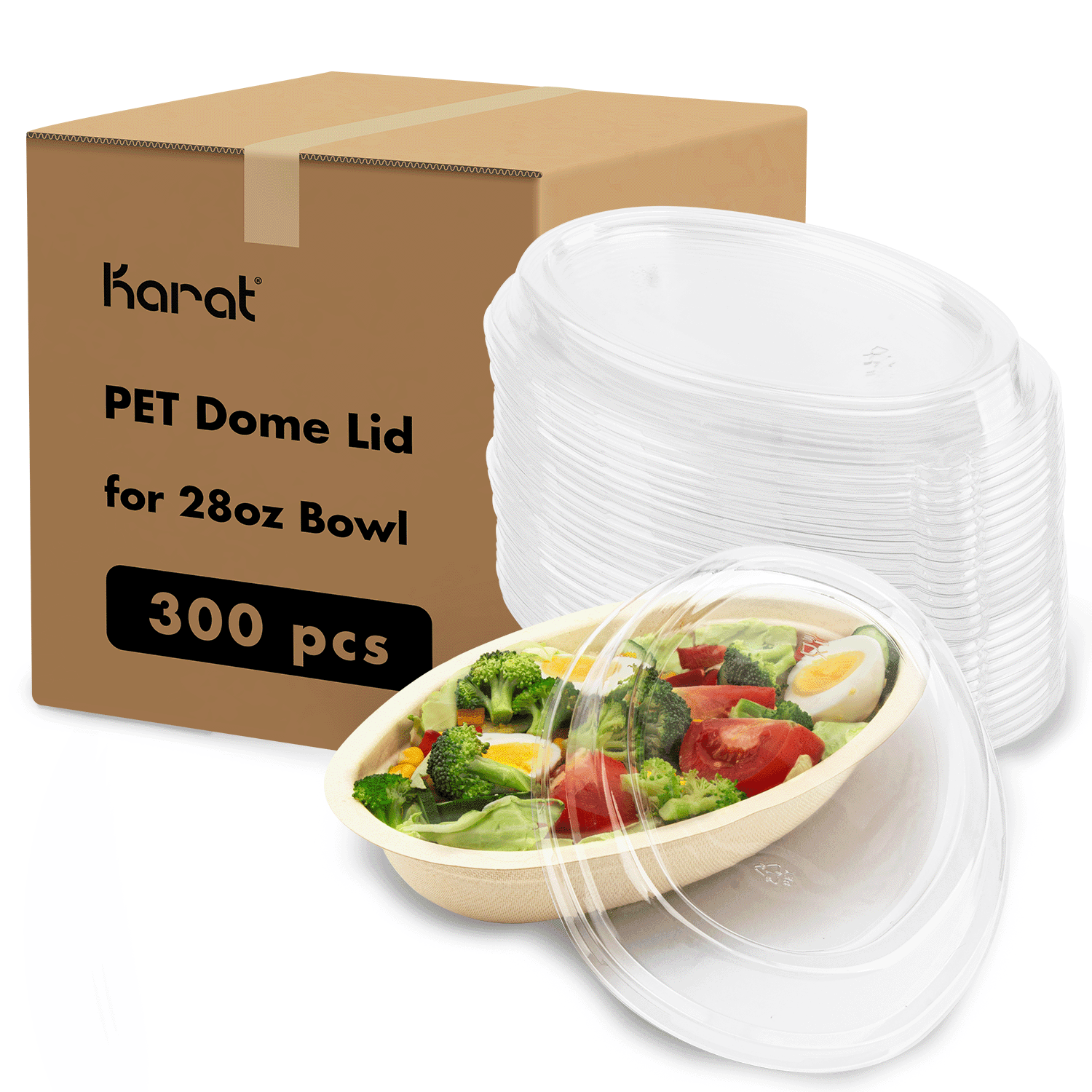 32oz Oval Disposable Compostable Paper Burrito Bowls with Dome Lids –  EcoQuality Store