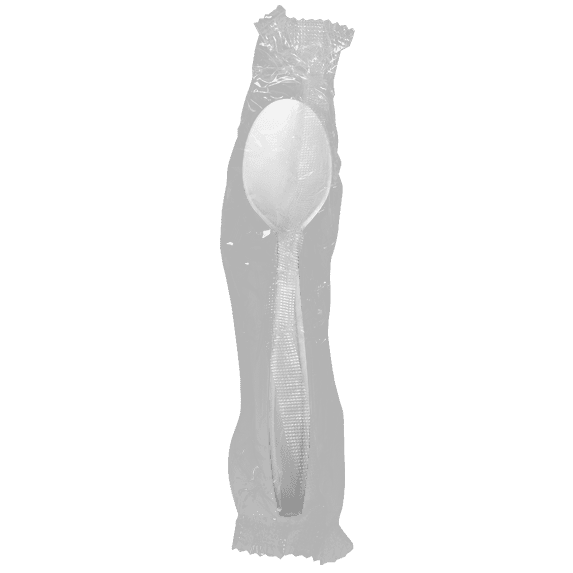 Karat PP Heavy-Weight Wrapped Tea Spoon (White) - 1,000 pcs