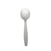 Karat PP Plastic Extra Heavy Weight Soup Spoons - White - 1,000 ct