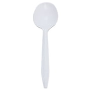 Karat PP Plastic Medium Weight Soup Spoons - White - 1,000 ct