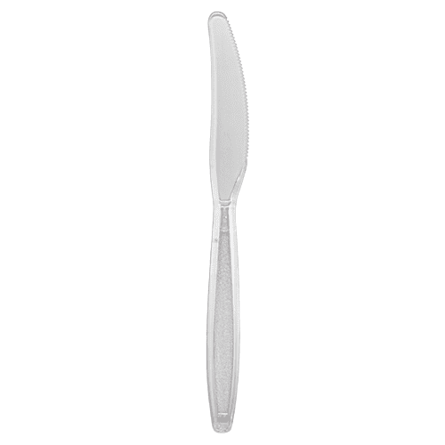 clear plastic knives s/20, heavyweight ETA 9/25