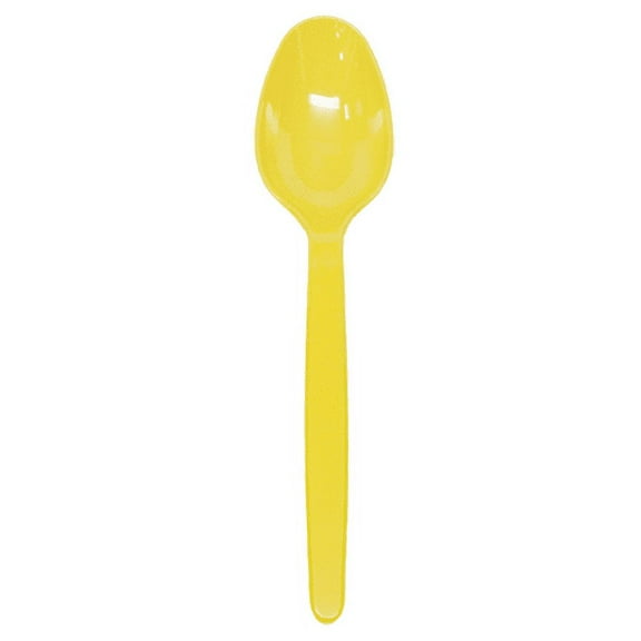 Karat PS Plastic Heavy Weight Tea Spoons - Yellow - 1,000 ct