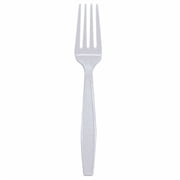 Karat PS Plastic Extra Heavy Weight Disposable Forks, White, 1000 Count