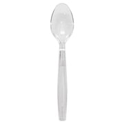 Karat PS Plastic Extra Heavy Weight Tea Spoon Disposable Spoons Pack, Clear, 1000 Count