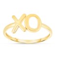 thumbnail image 1 of Karat Rush 14KT Yellow Gold 1.5mm "XO" Ring, 1 of 4