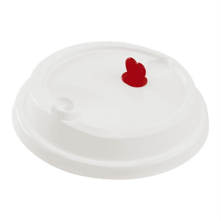 98mm Dome Strawless Sippy Lids for 12-24 oz Clear PET Cups