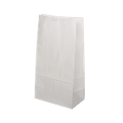 Karat White Paper Bags [4 lb - 2,000 ct] - Self-Standing Paper Lunch Bags, Reusable & Food Grade - Ideal for Small Business, Snacks, Popcorn, Party Favors & More