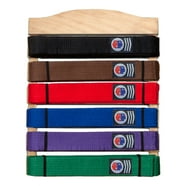 New Karate Taekwondo Budo Belt Display 10 level Wood Wall Rack Martial ...