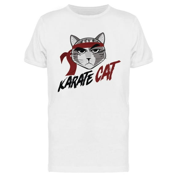 Karate Cat T-Shirt Men -Image by Shutterstock, Male 3X-Large