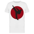 thumbnail image 1 of Karate Fighter Silhouette Design T-Shirt Men -Image by Shutterstock, Male x-Large, 1 of 2