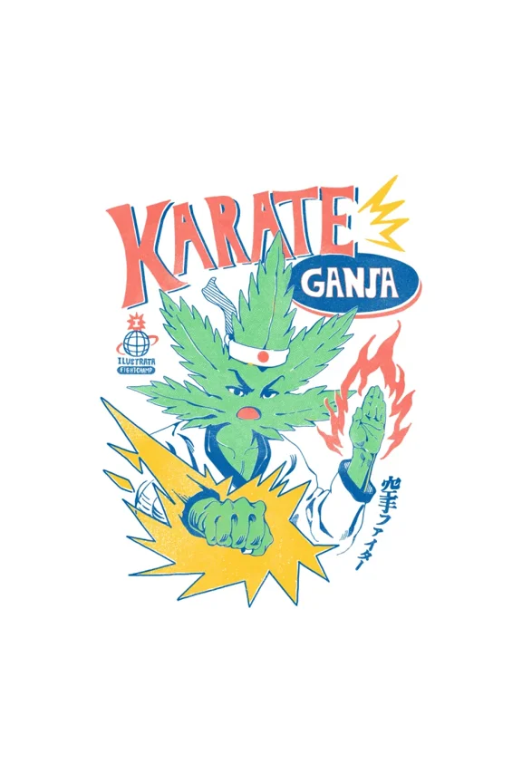 Karate Ganja ilustrata