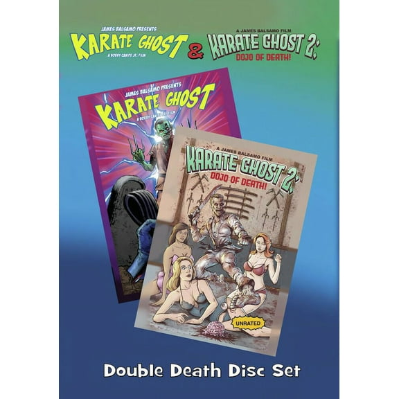Karate Ghost 1 and 2 Double Death (DVD) James Balsamo Bam Margera Linnea Quigley Joe Borlik