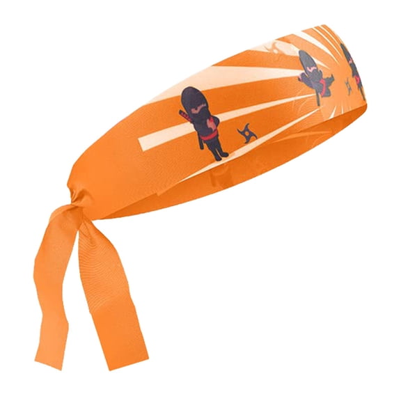 Karate Headband, Athletic Tie Style Kids Cartoon Workout Sweat Headband, Reusable Adjustable Classic Kids Karate Headband For Comic Clothing Role Playing