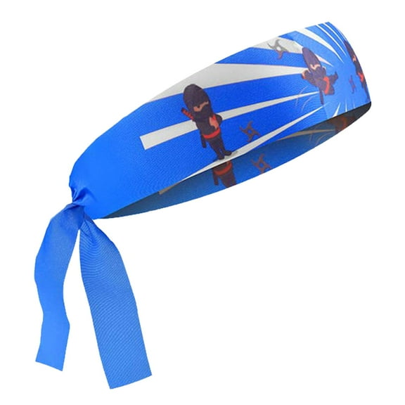 Karate Headband, Athletic Tie Style Kids Cartoon Workout Sweat Headband, Reusable Adjustable Classic Kids Karate Headband For Comic Clothing Role Playing