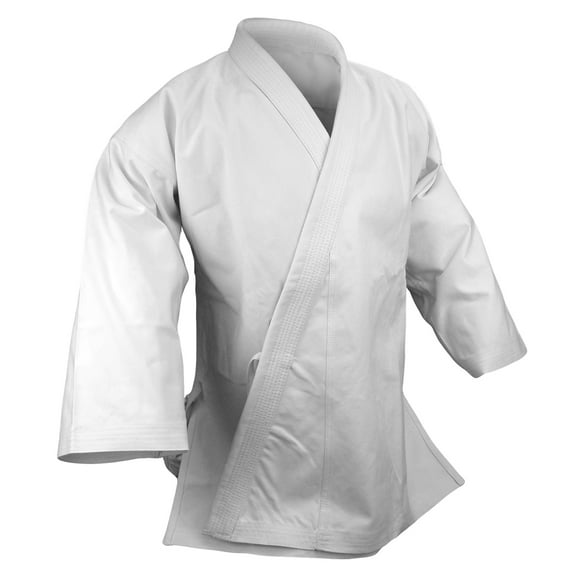Karate Heavy W't 12 OZ 100% Cotton Uniform Top Only Preshrunk Martial Arts White Gi Top