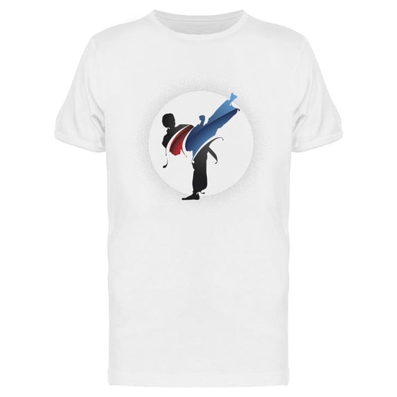 Karate Kick Splash T-Shirt Men -Image by Shutterstock, Male Medium