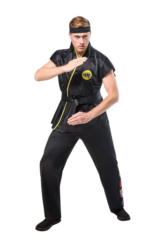 Karate Kid Classic Cobra Kai Johnny Lawrence Costume for Adults by Rubies, Men's Large