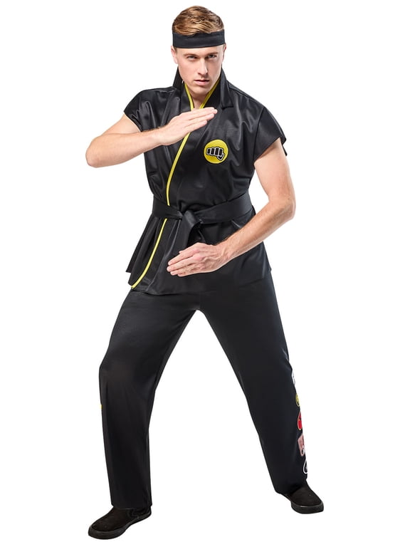 Karate Kid Classic Cobra Kai Johnny Lawrence Costume for Adults by Rubies, Men's Large
