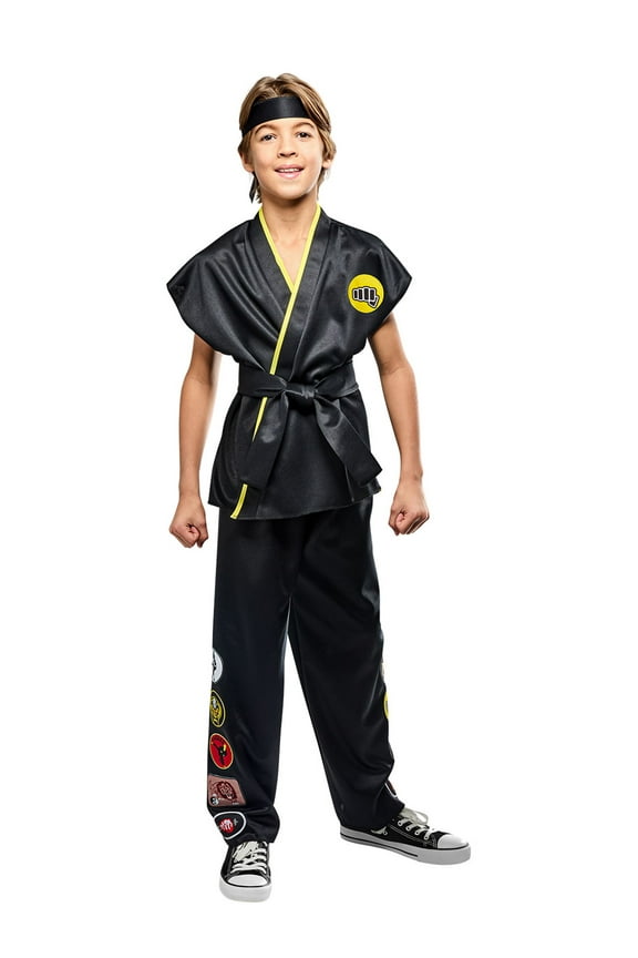Karate Kid Classic Cobra Kai Johnny Lawrence Costume for Kids by Rubies, Boys Large