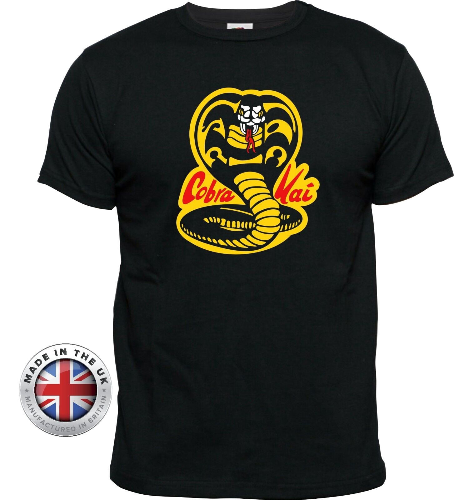 Karate kid cobra kai dojo black t shirt unisex ladies fitted and