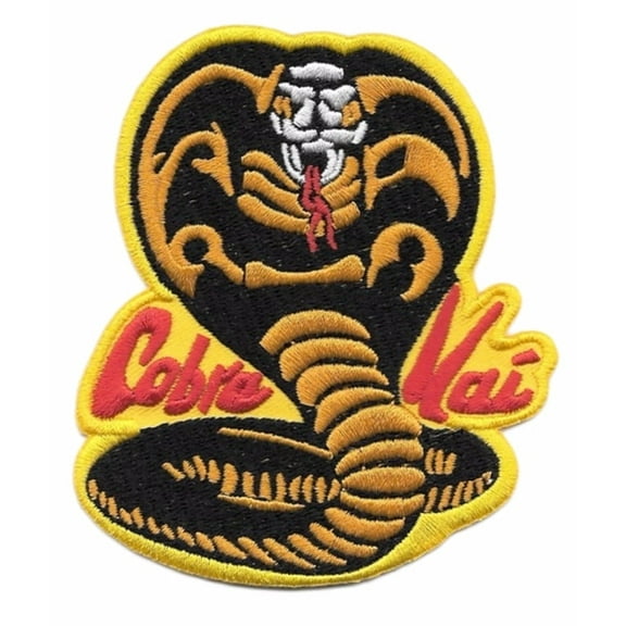 Karate Kid Cobra Kai Logo 3 3/4 Inches Tall Embroidered Iron On Patch