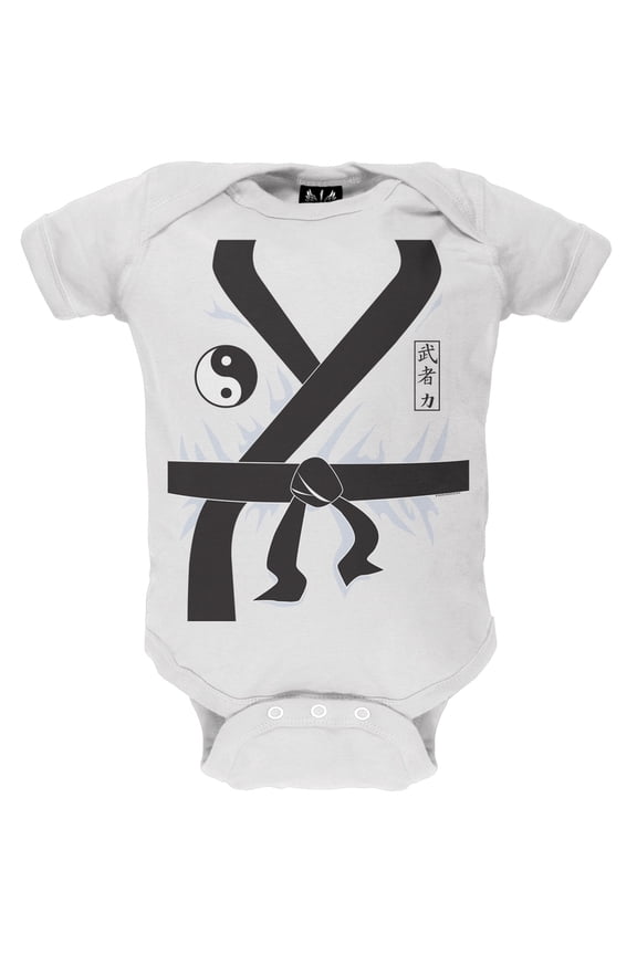 Karate Kid Costume Baby One Piece - 0-3 months