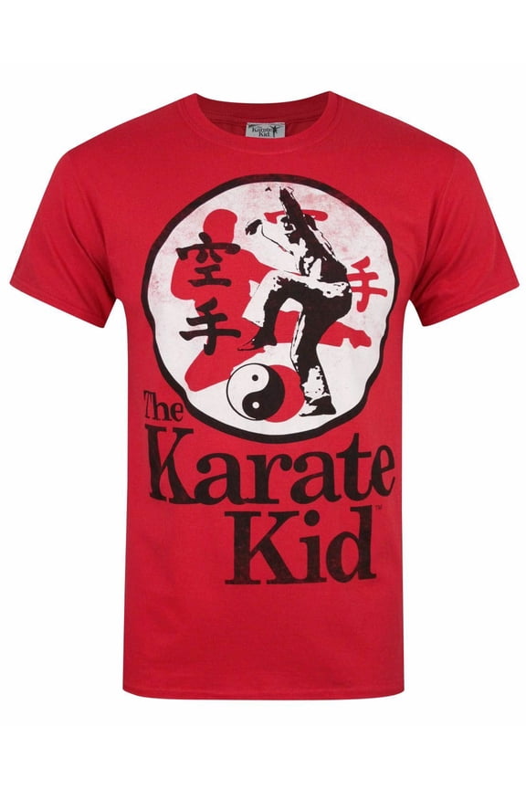 Martial Arts Crane Kick Print Mens Red Short Sleeved T-Shirt | XXL | Made by Vanilla Underground