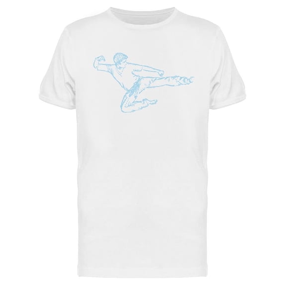 Karate Man Design T-Shirt Men -Image by Shutterstock, Male Small