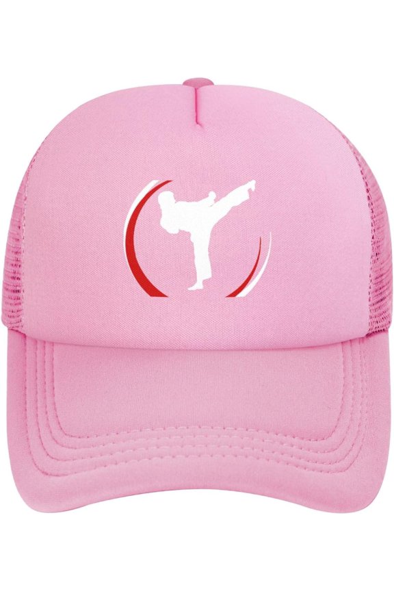 Karate Mesh Hats Foam Trucker Hat Snapback Adjustable Size