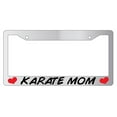 thumbnail image 1 of Karate Mom Chrome Plastic License Plate Frame AMA, 1 of 1