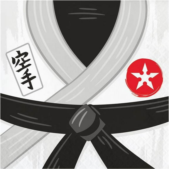 Karate Party Lunch Paper Napkins 16 Pack Party Tableware Decorations Supplies