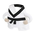 thumbnail image 1 of Karate Pet With Authentic Traditional Design, Black Trim, Belt Tie, And Two-Legged Pant Style, Perfect For Parties, Events, Karate Dojo Visits, Or Funny, 1 of 8