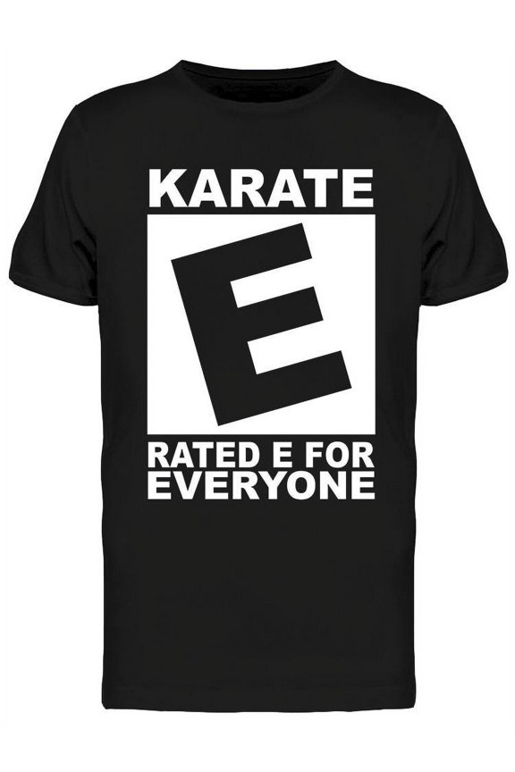 Karate Rated E   T-Shirt Men -Image by Shutterstock, Male Large